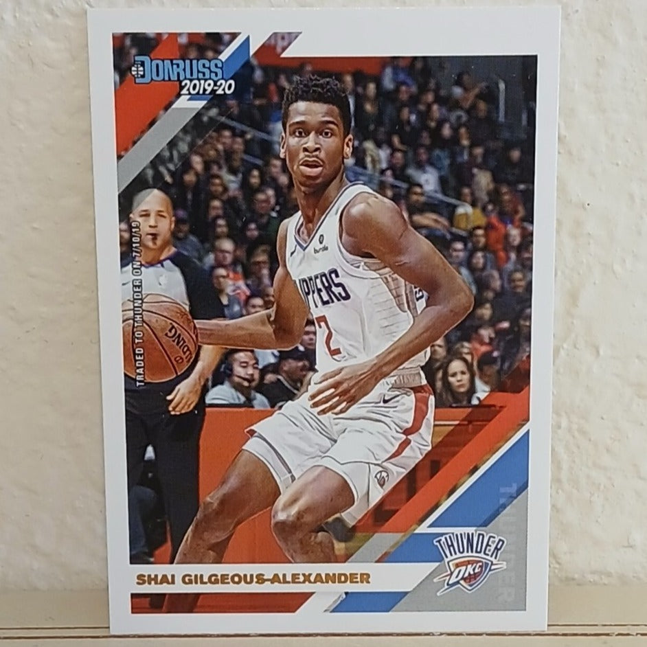 2019-20 PANINI DONRUSS SHAI GILGEOUS ALEXANDER #62 OKLAHOMA CITY THUNDER