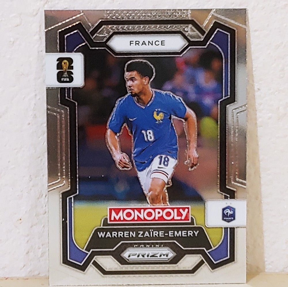 2026 PANINI PRIZM MONOPOLY FIFA WORLD CUP WARREN ZAIRE-EMERY #11 FRANCE