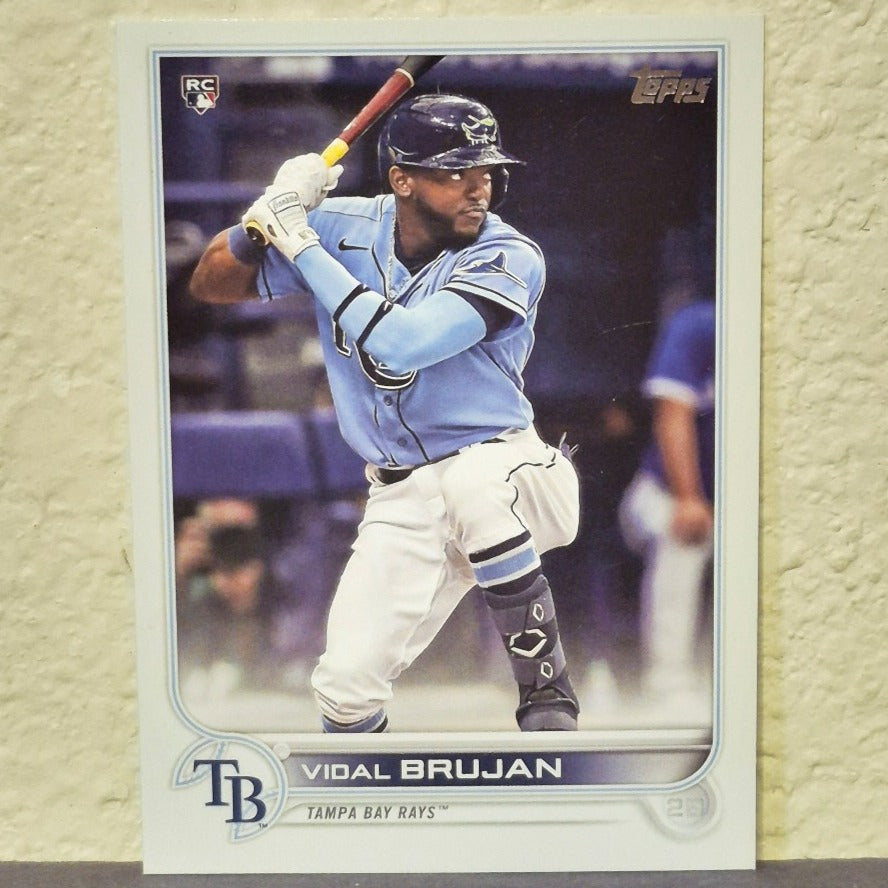 2022 TOPPS SERIES 1 VIDAL BRUJAN ADVANCED STATS VARIATION ROOKIE SP #25 152/300