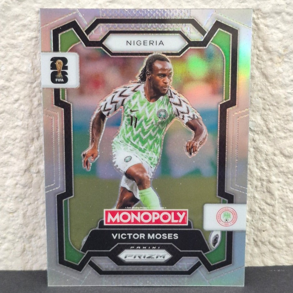 2026 PANINI PRIZM MONOPOLY FIFA WORLD CUP VICTOR MOSES SILVER SP PRIZM #70