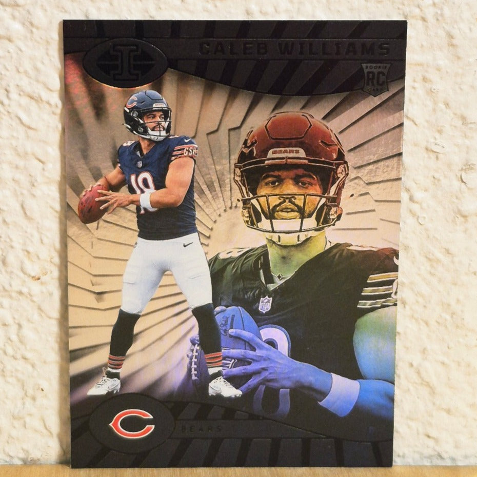 2024 PANINI ILLUSIONS CALEB WILLIAMS BLACK FOIL ROOKIE CARD #13 CHICAGO BEARS