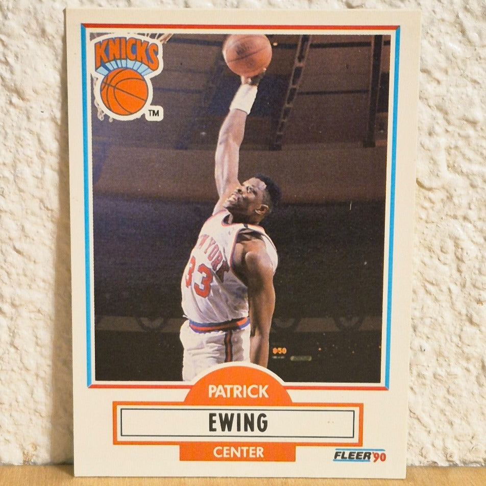 1990-91 FLEER BASKETBALL PATRICK EWING #125 NEW YORK KNICKS
