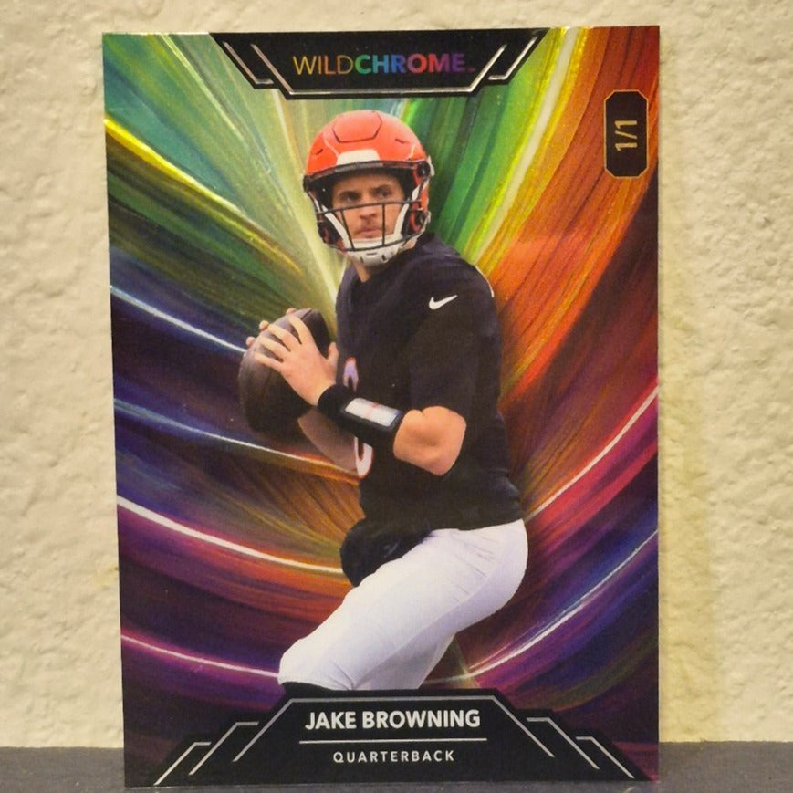2023 WILD CARD PRO LOOK WILDCHROME JAKE BROWNING RAINBOW #WCL-PR 1/1