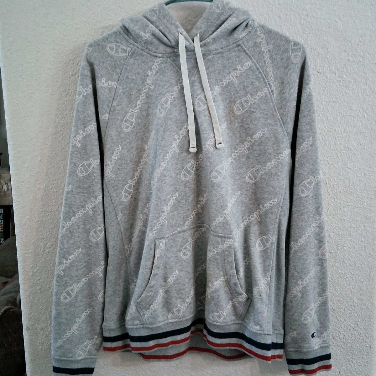 CHAMPION GRAY LOGO WOMENS SWEATSHIRT HOODIE SIZE LARGE NEW WITHOUT TAGS