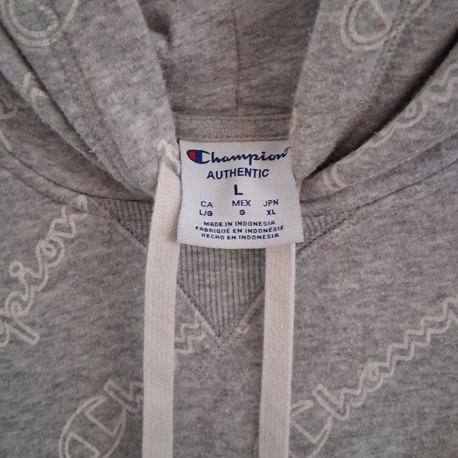 CHAMPION GRAY LOGO WOMENS SWEATSHIRT HOODIE SIZE LARGE NEW WITHOUT TAGS