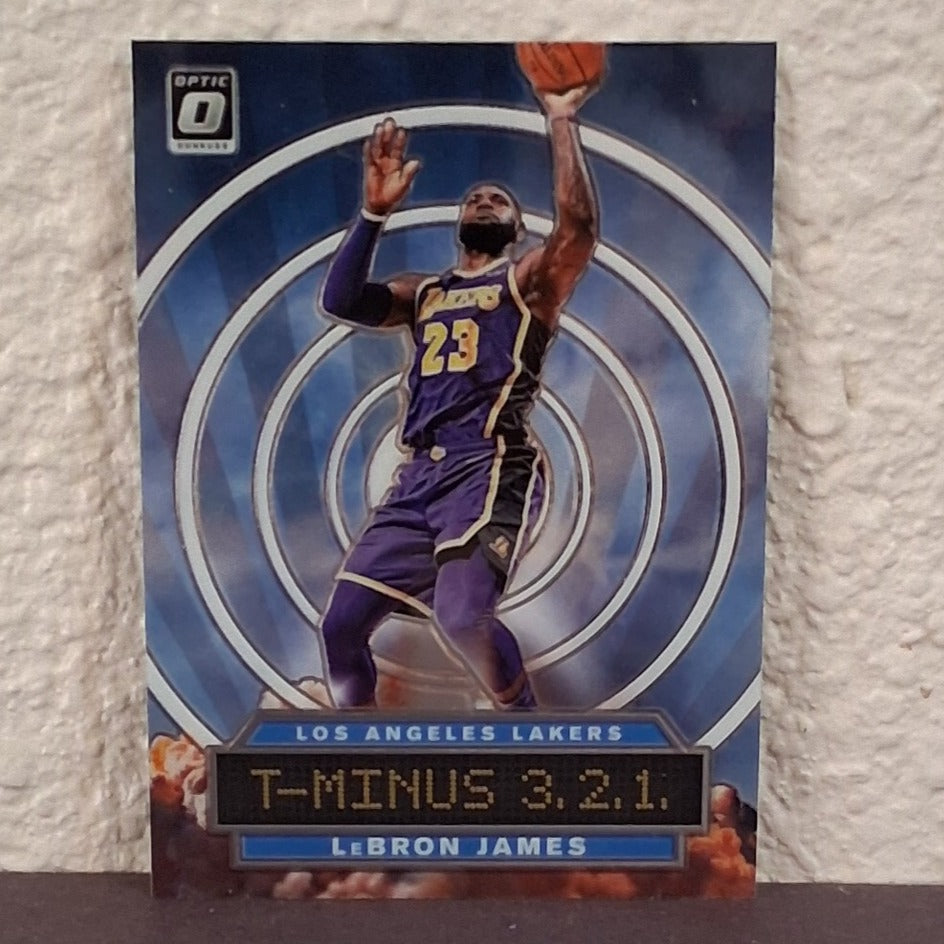2019-20 PANINI DONRUSS OPTIC LEBRON JAMES T-MINUS 3.2.1 INSERT CARD #9