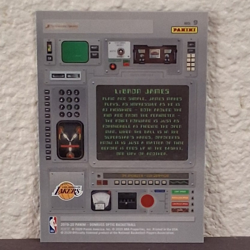 2019-20 PANINI DONRUSS OPTIC LEBRON JAMES T-MINUS 3.2.1 INSERT CARD #9