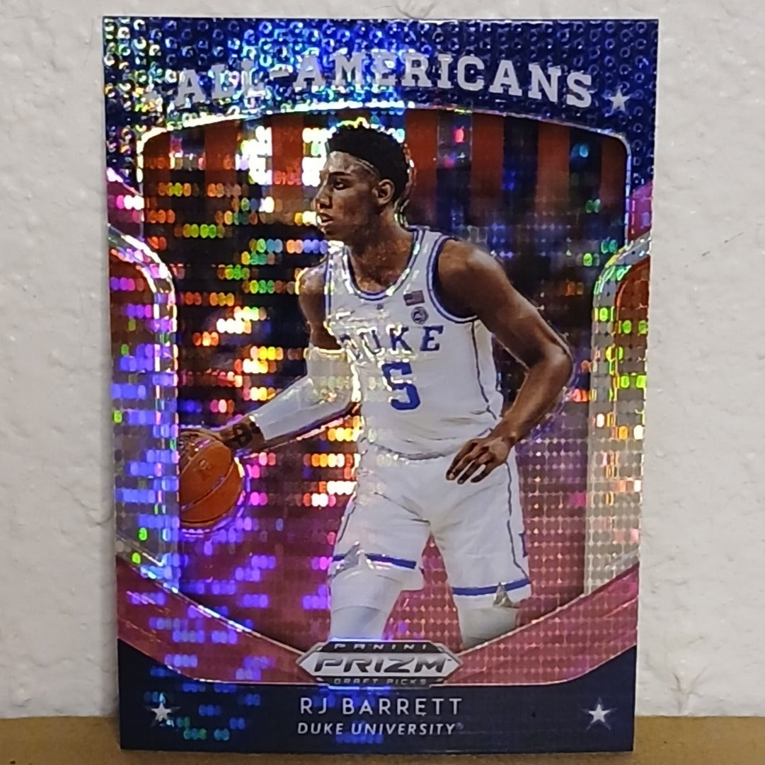 2019-20 PANINI PRIZM DRAFT PICKS ALL AMERICAN RJ BARRETT PINK PULSAR PRIZM #62