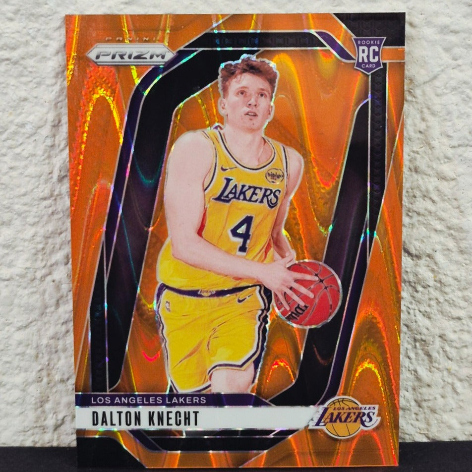 2024-25 PANINI PRIZM DALTON KNECHT ORANGE SIESMIC PRIZM ROOKIE CARD #238 69/199