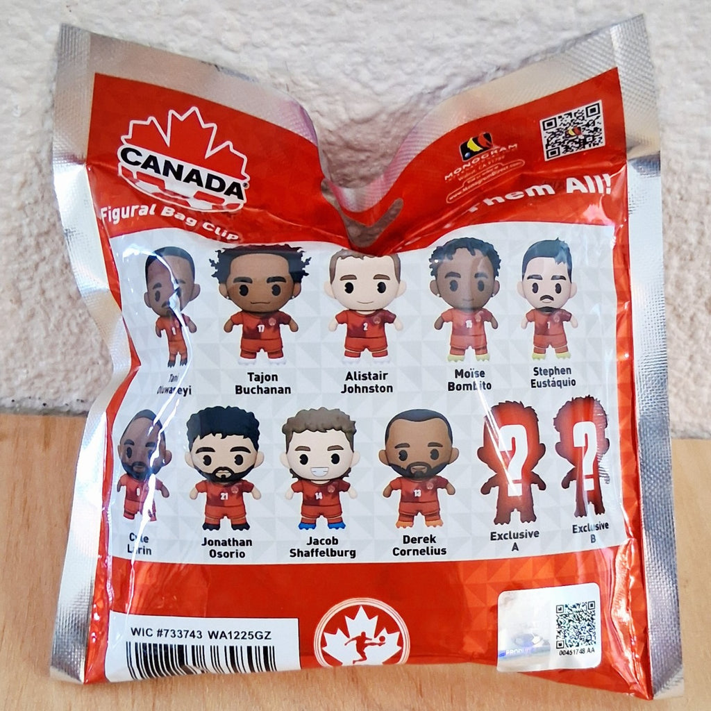 2026 FIFA WORLD CUP SOCCER TEAM CANADA TEENYMATES FIGURAL BAG CLIP BLIND BAG