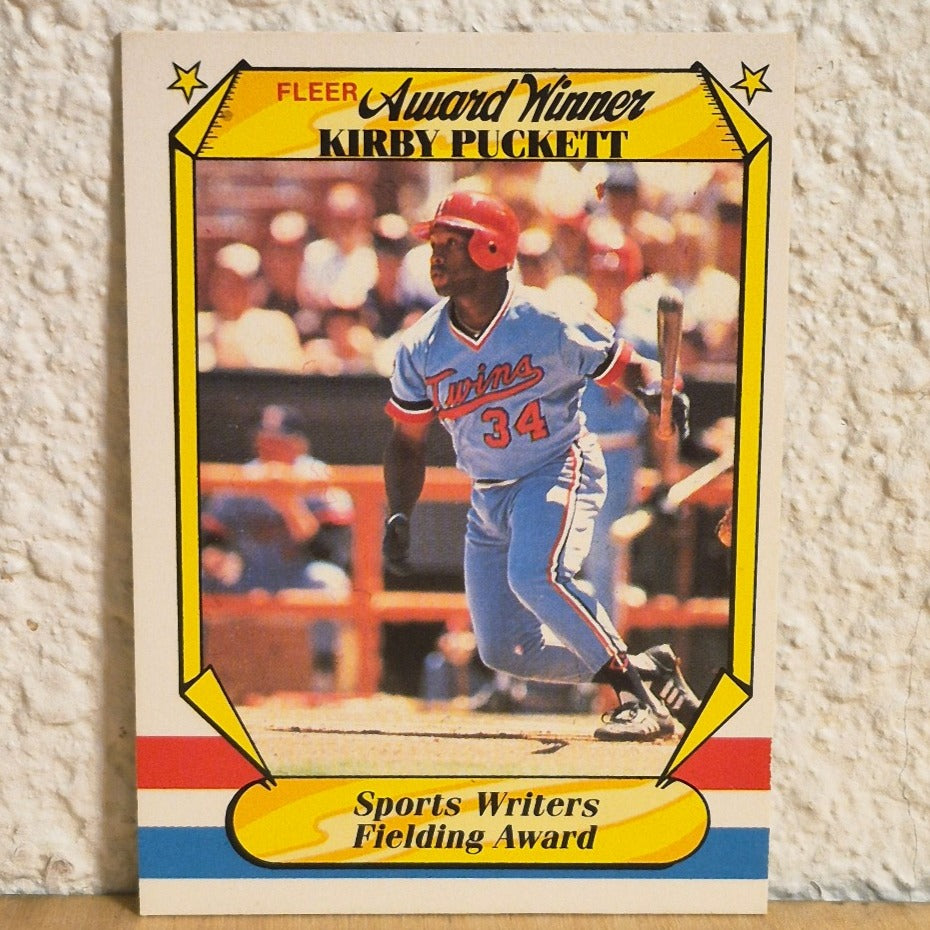 1987 FLEER AWARD WINNERS KIRBY PUCKETT #30 OF 44 MINNESOTA TWINS