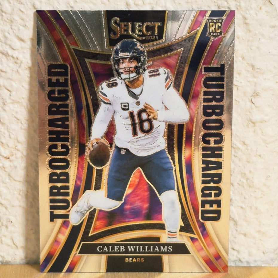 2024 PANINI SELECT CALEB WILLIAMS TURBOCHARGED ROOKIE CARD #11 CHICAGO BEARS