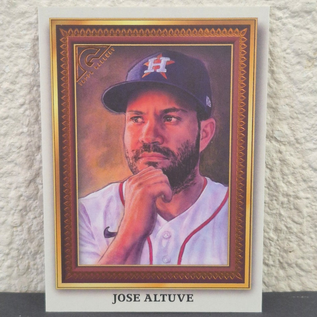 2022 TOPPS GALLERY PORTRAIT GALLERY JOSE ALTUVE ORANGE SSP CARD #PG-12 25/25