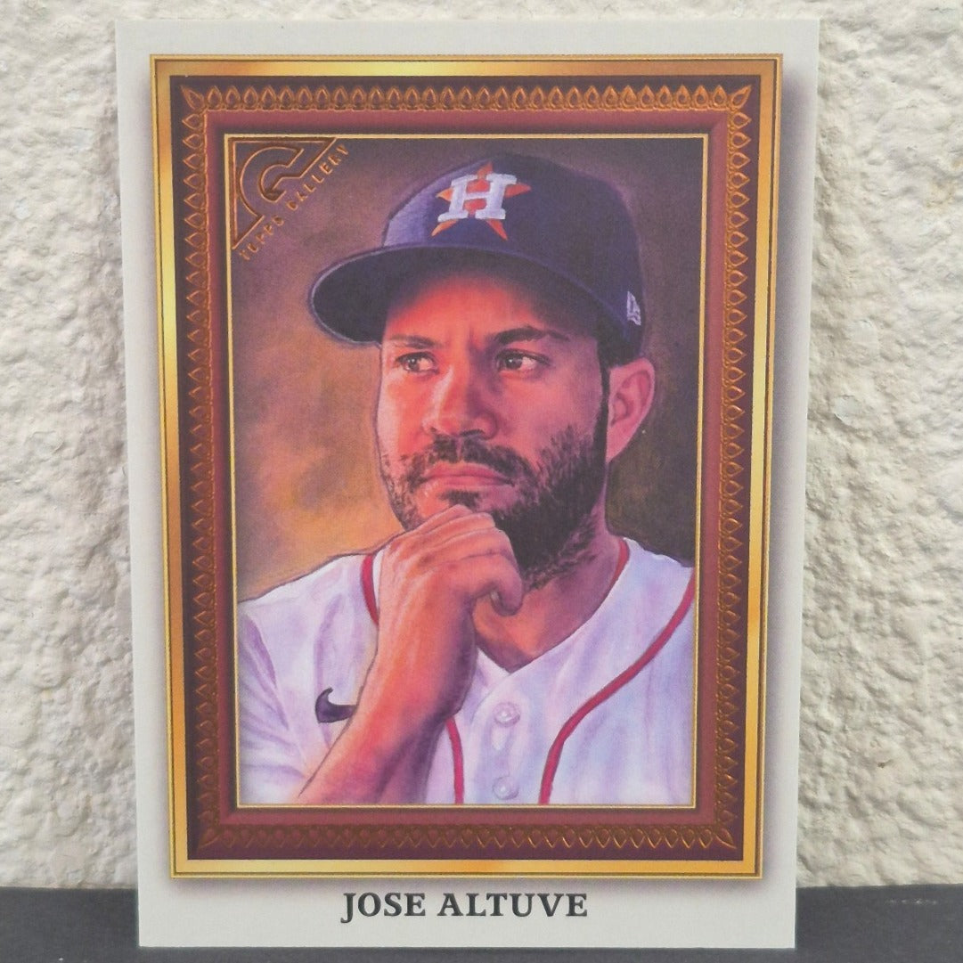 2022 TOPPS GALLERY PORTRAIT GALLERY JOSE ALTUVE ORANGE SSP CARD #PG-12 25/25