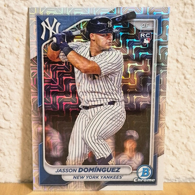 2024 BOWMAN CHROME MEGA BOX JASSON DOMINGUEZ MOJO REFRACTOR ROOKIE CARD #17