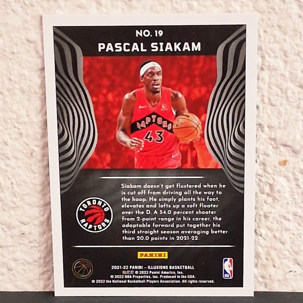 2020-21 PANINI ILLUSIONS PASCAL SIAKAM TEAL TROPHY COLLECTION #19 5/75