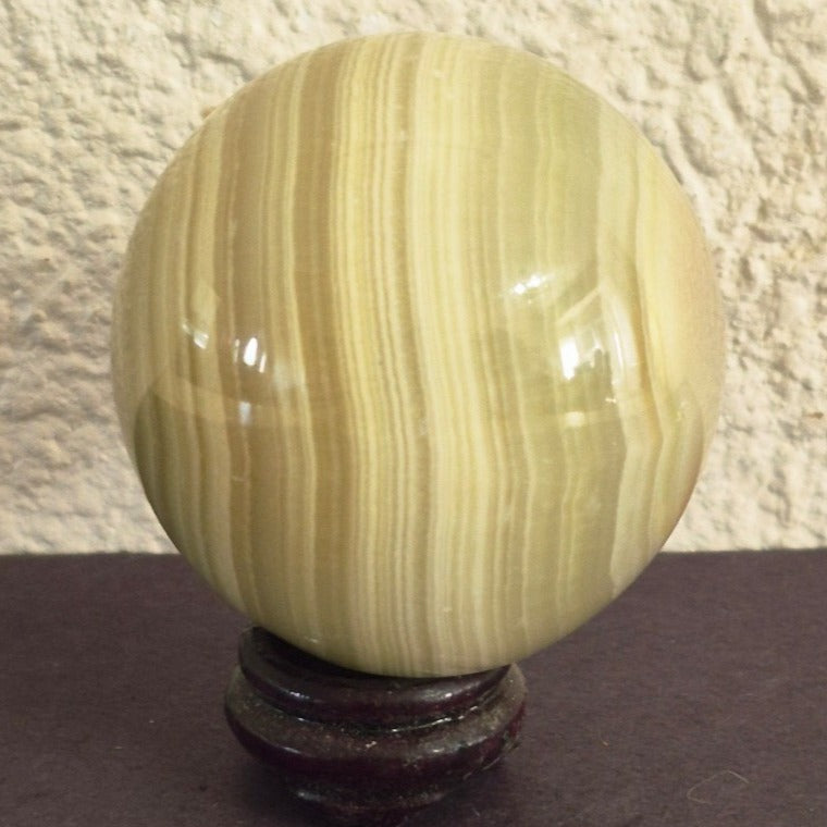 NATURAL POLISHED IMPERIAL AFHGAN JADE SPHERE CRYSTAL 205.8 GRAMS