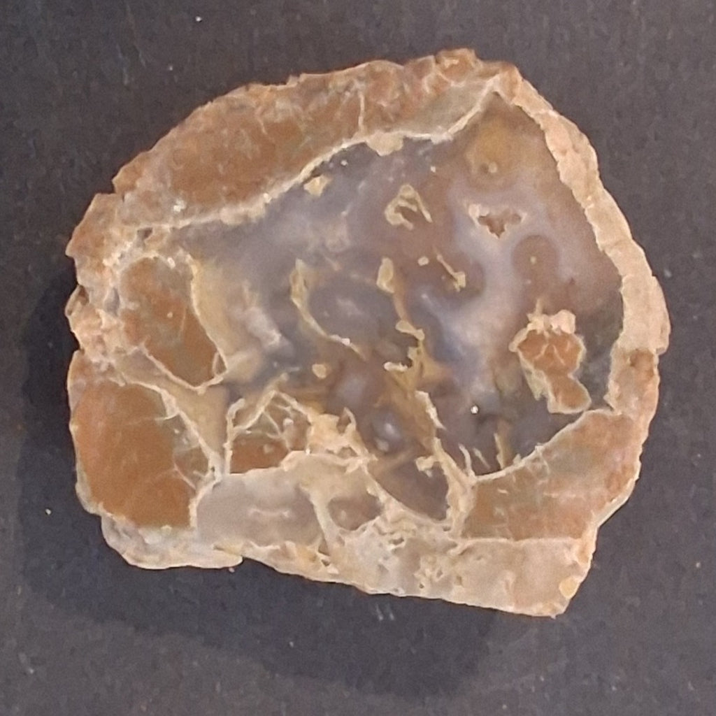 CUT POLISHED OREGON THUNDER EGG SLAB 68.1 GRAMS