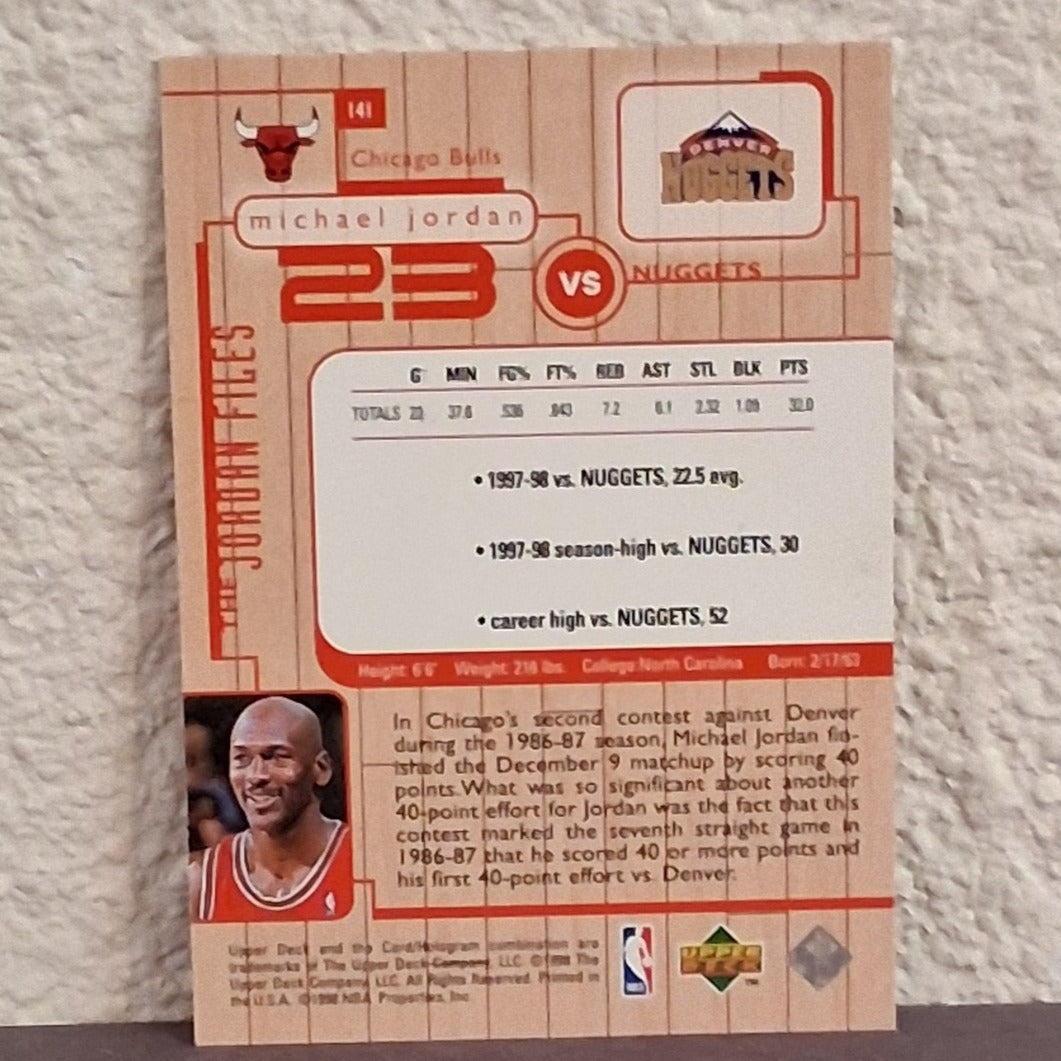 1998-99 UPPER DECK MJ THE JORDAN FILES MICHAEL JORDAN #141 CHICAGO BULLS