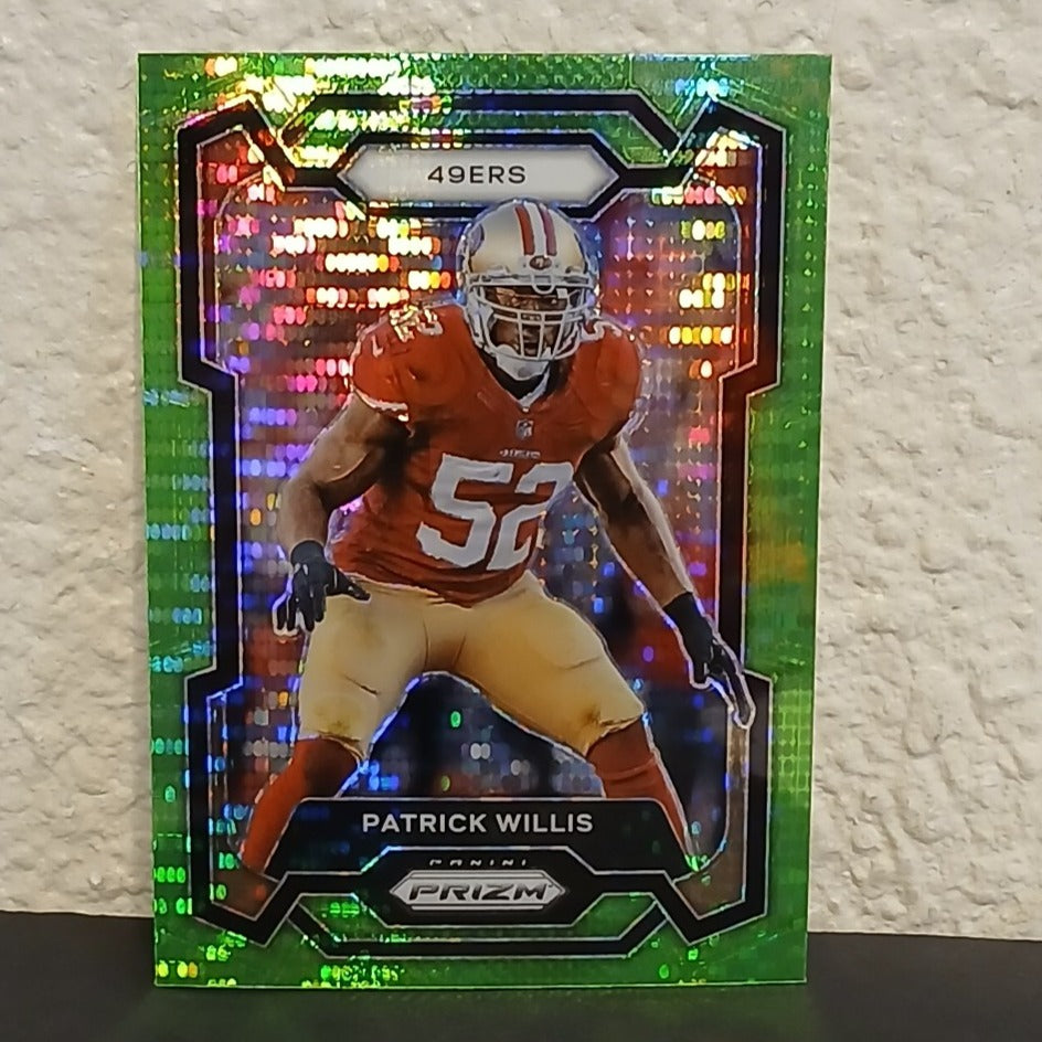 2023 PANINI PRIZM PATRICK WILLIS GREEN PULSAR PRIZM #269 SAN FRANCISCO 49ERS
