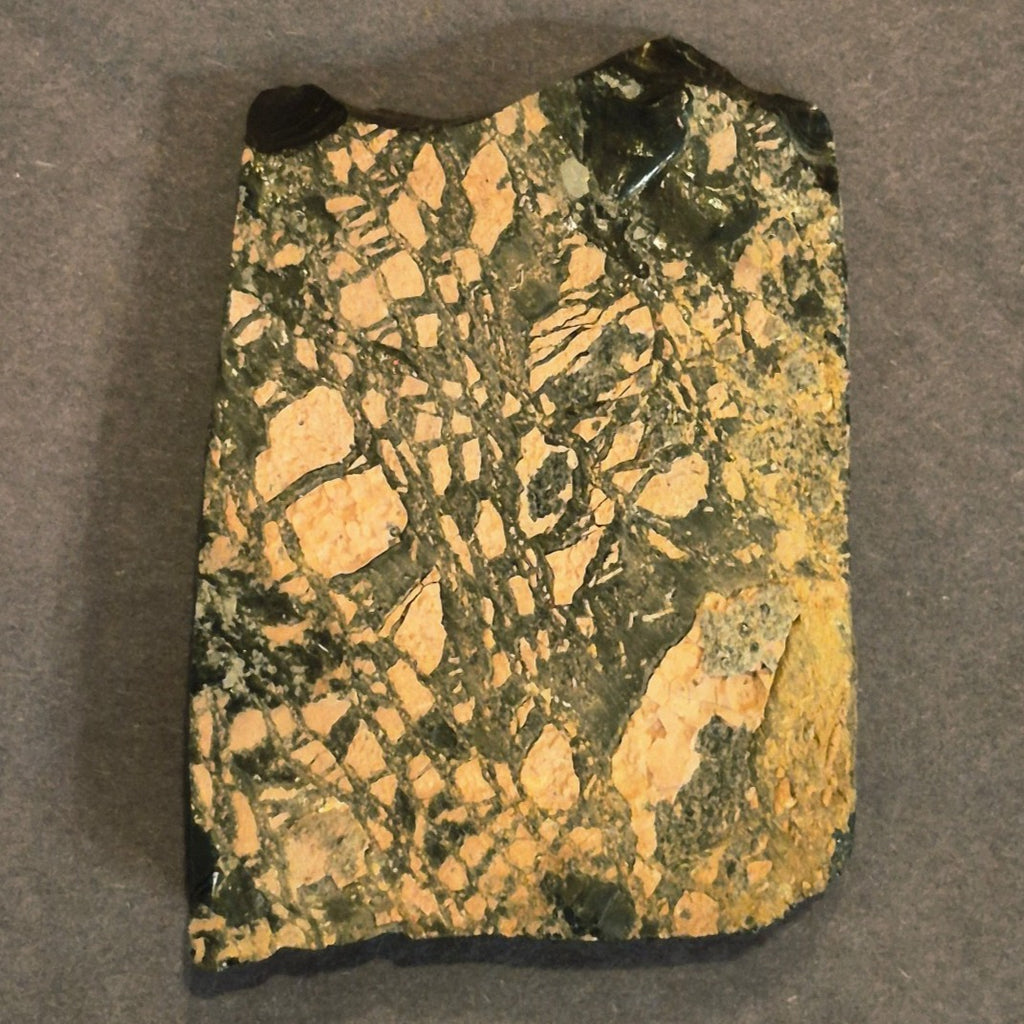 NATURAL PINK SNOWFLAKE OBSIDIAN SLAB 107 GRAMS