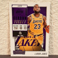 2018-19 PANINI CONTENDERS LEBRON JAMES SEASON TICKET #30 LOS ANGELES LAKERS