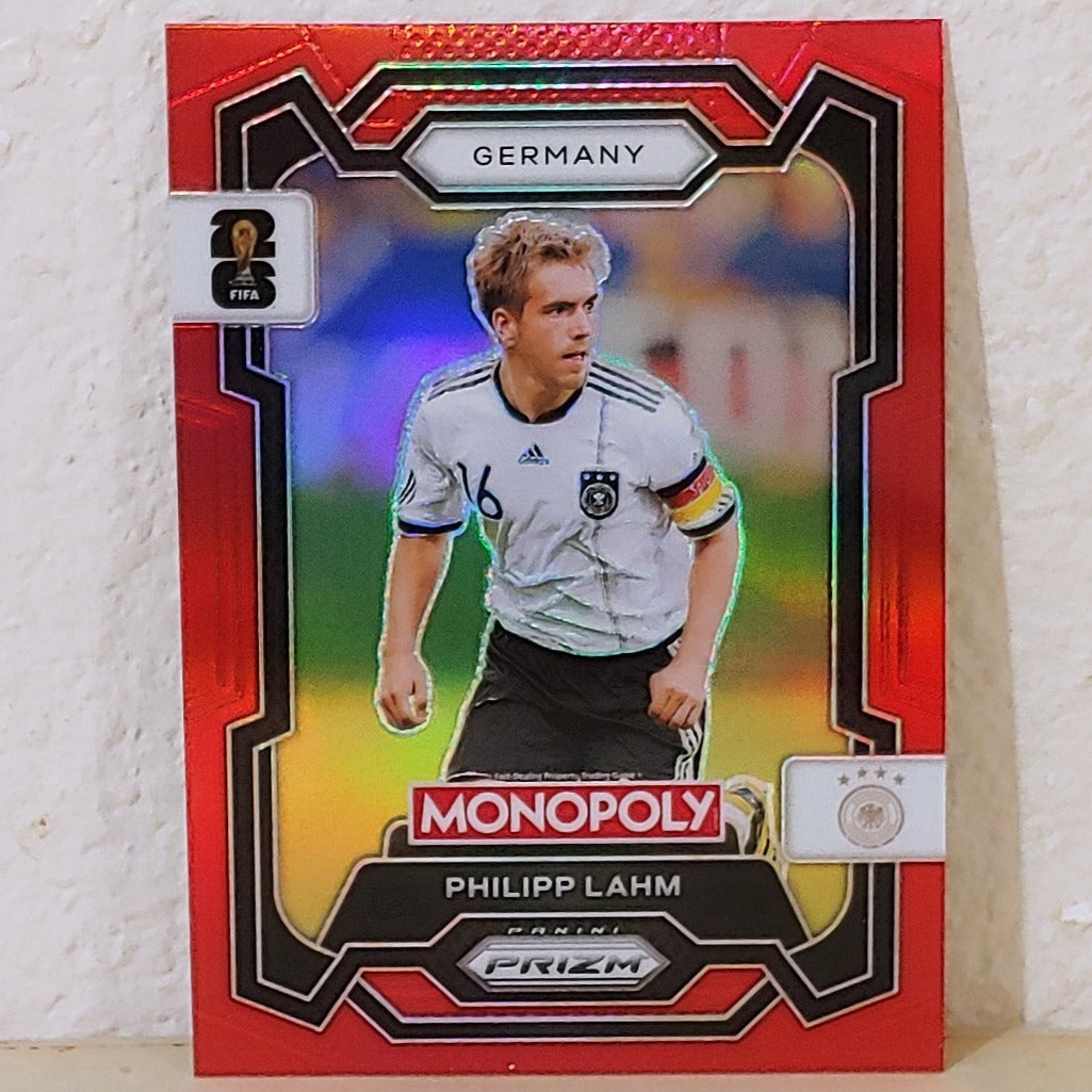 2026 PANINI PRIZM MONOPOLY FIFA WORLD CUP PHILLIPP LAHM RED PRIZM #61 GERMANY