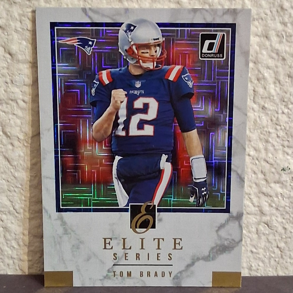 2018 PANINI DONRUSS ELITE SERIES TOM BRADY MOJO REFRACTOR SP INSERT CARD #ES-24