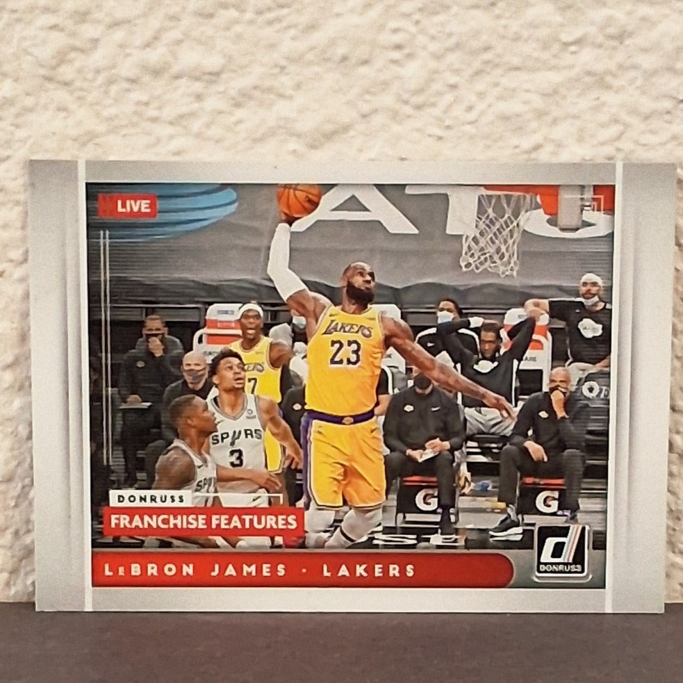 2021-22 PANINI DONRUSS LEBRON JAMES FRANCHISE FEATURES INSERT CARD #20