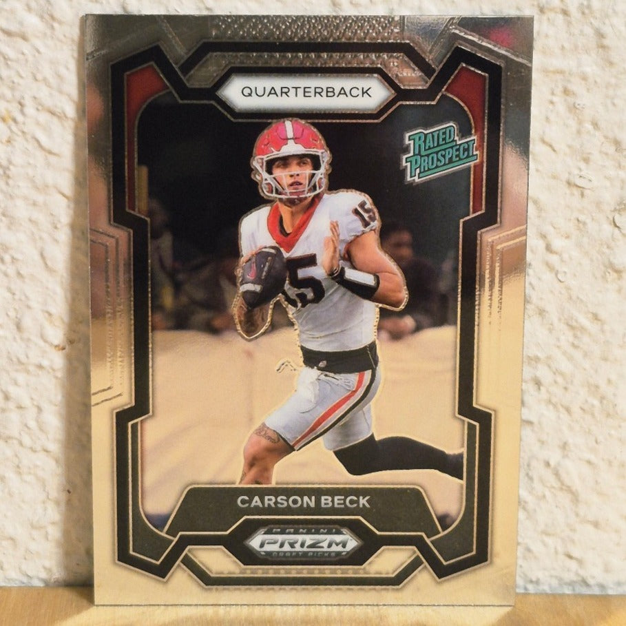 2024 PANINI PRIZM RATED PROSPECT CARSON BECK ROOKIE CARD #130 ARIZONA CARDINALS