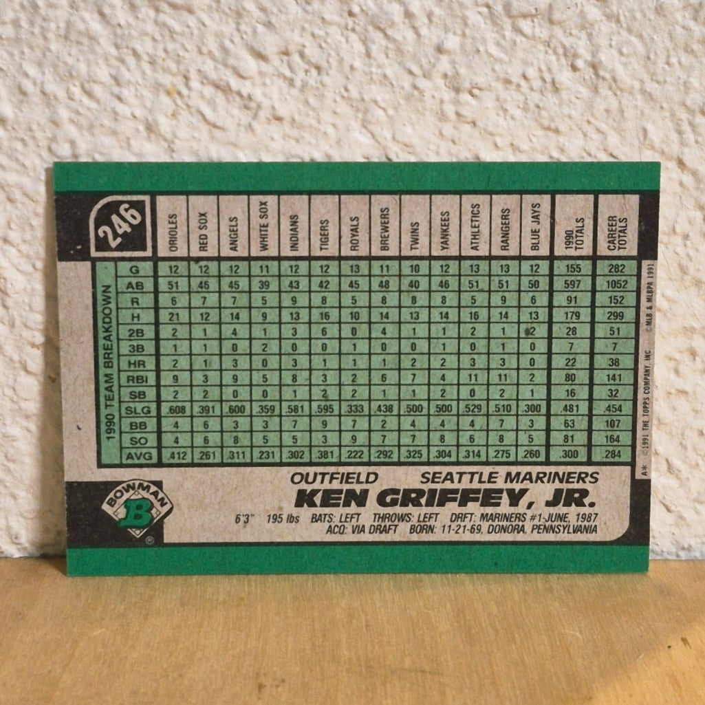 1991 BOWMAN KEN GRIFFEY JR #246 SEATTLE MARINERS