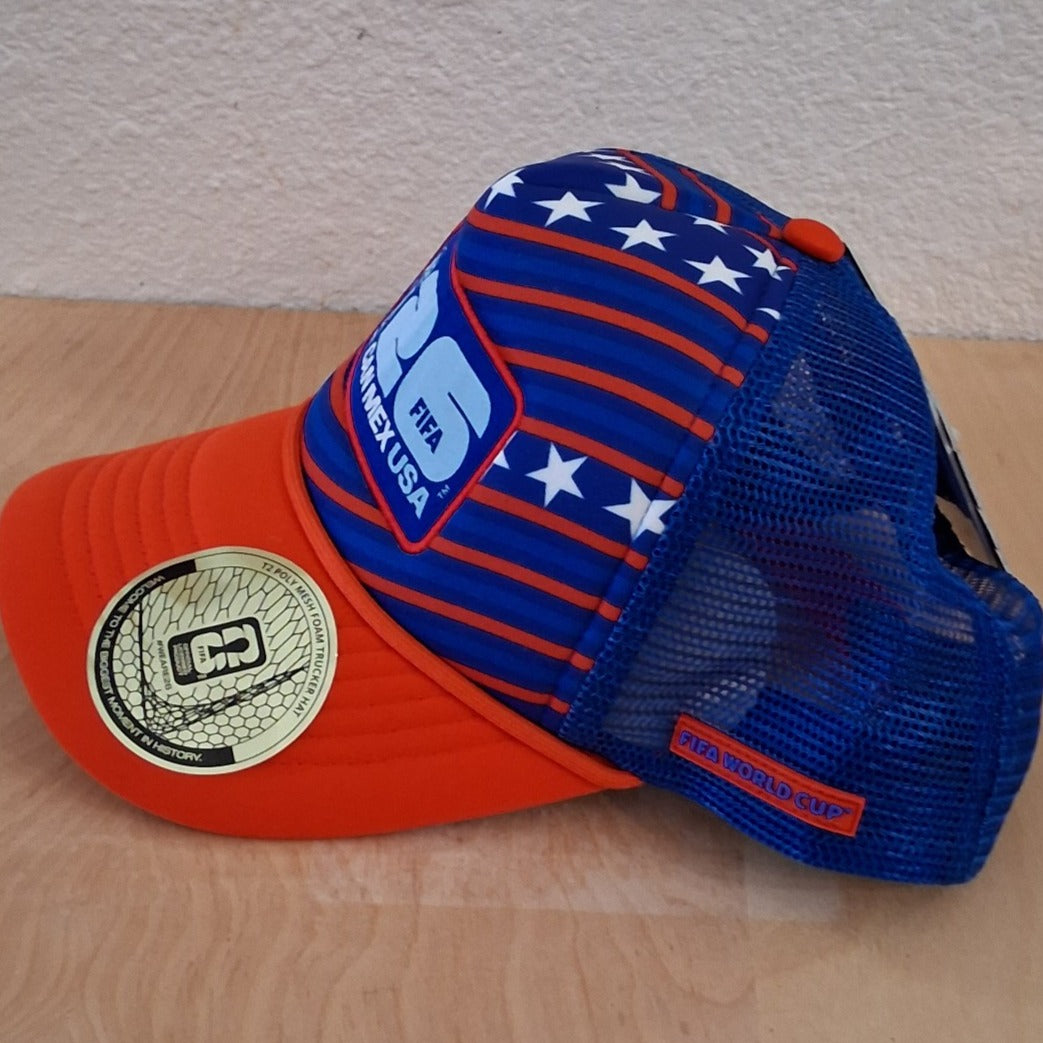 2026 FIFA WORLD CUP SOCCER 26 CANADA MEXICO USA MESH TRUCKER HAT SNAPBACK