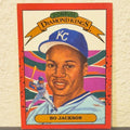 1990 DONRUSS DIAMOND KINGS BO JACKSON INSERT WHITE MARK ERROR CARD #1