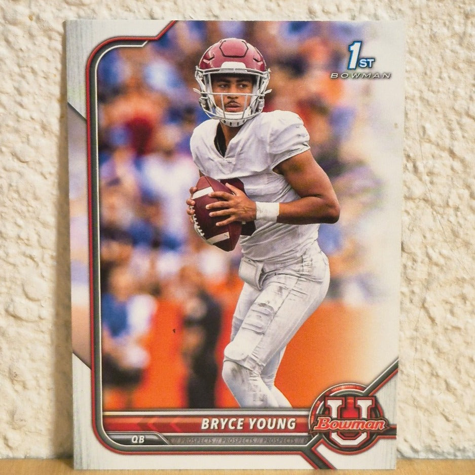 2021 BOWMAN UNIVERSITY BRYCE YOUNG 1ST BOWMAN ROOKIE CARD #4 CAROLINA PANTHERS