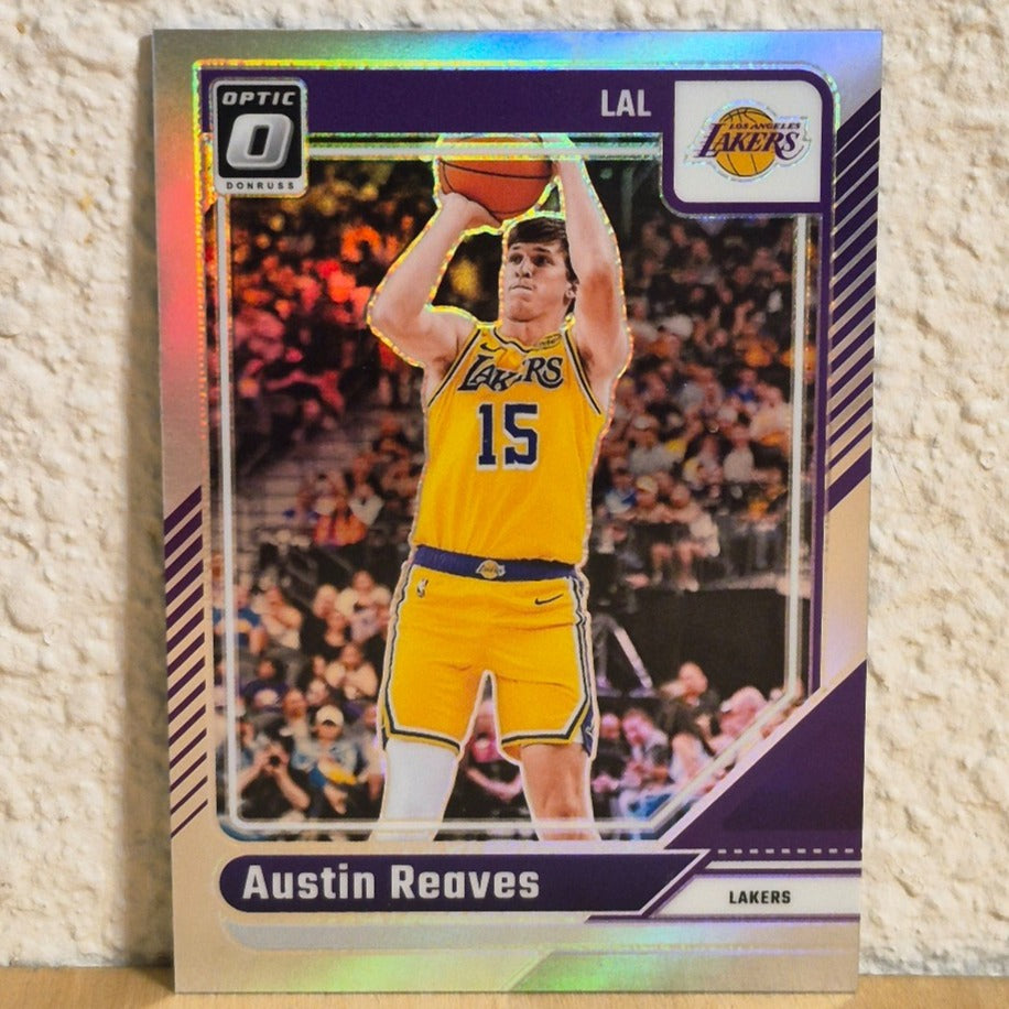 2024-25 PANINI DONRUSS OPTIC AUSTIN REAVES SILVER PRIZM #140 LOS ANGELES LAKERS