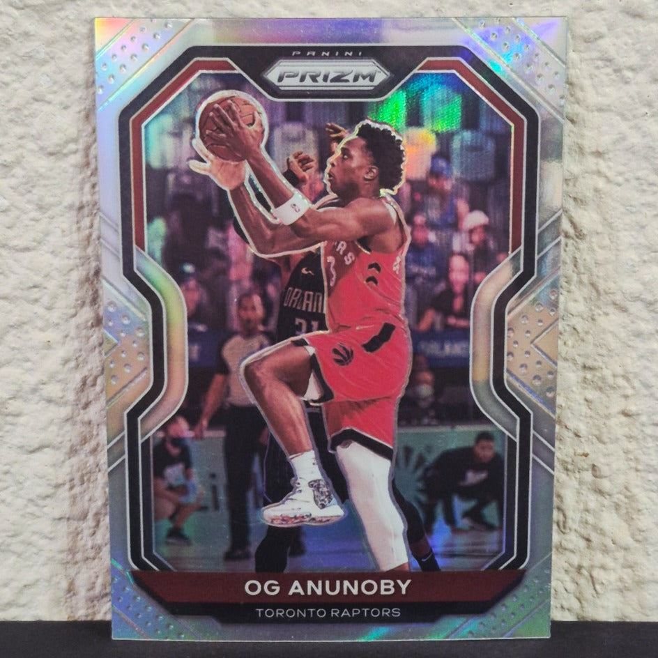 2020-21 PANINI PRIZM OG ANUNOBY SILVER PRIZM #211 NEW YORK KNICKS
