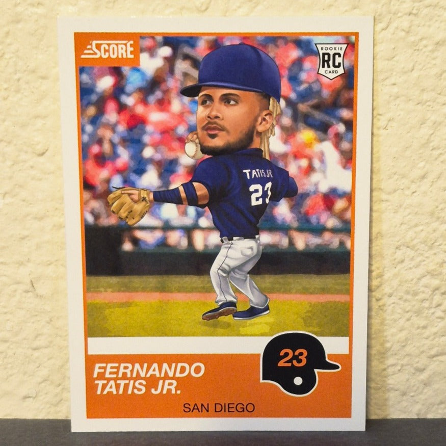2019 PANINI CHRONICLES SCORE BIG HEAD FERNANDO TATIS JR SSP ROOKIE CARD #16