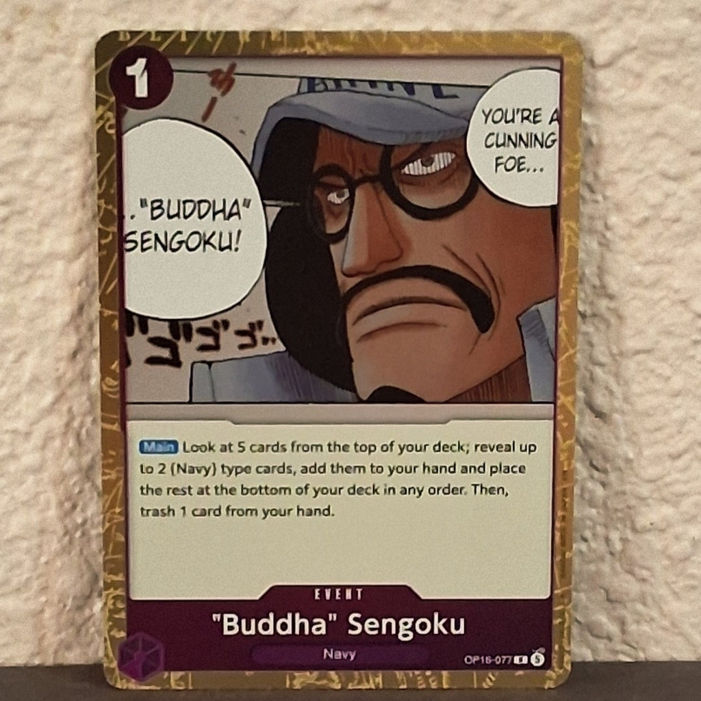 ONE PIECE THE TIME OF BATTLE BUDDHA SENGOKU RARE FOIL CP16-77 R