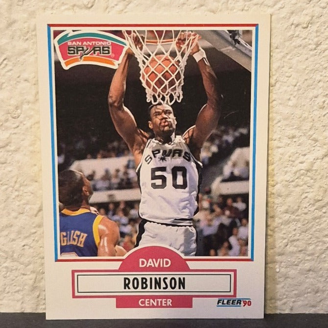 1989-90 FLEER BASKETBALL DAVID ROBINSON ROOKIE CARD #172 SAN ANTONIO SPURS