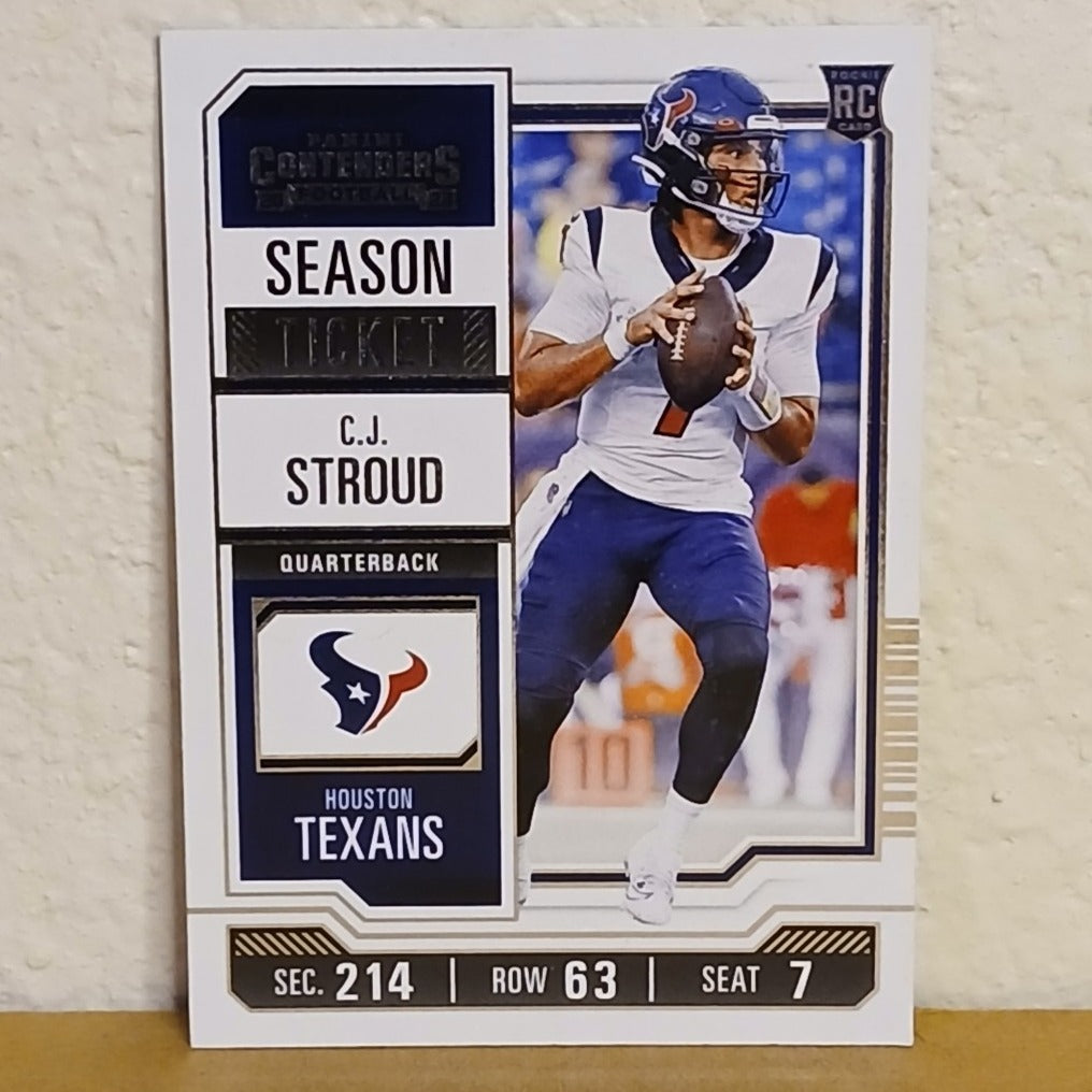 2023 PANINI CONTENDERS SEASON TICKET CJ STROUD ROOKIE CARD #40 HOUSTON TEXANS